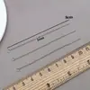 Acero Inoxidable 8cm Chapado al Vacío Color Oro/Acero Cadena con Junta Tórica Poste para Pendiente Línea Accesorios para Pendientes Hechos a Mano DIY