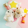 Lindo Colgante de Peluche de Hámster Hebilla para Llavero de Bolsa Accesorios de Animación Pequeño Regalo Venta al por Mayor
