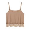 Cool feeling puro desejo estilo rendas camisola das mulheres verão slim slimming curto top nicho design senso moda desgaste exterior