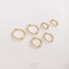 Anillo de Encaje de Oro Relleno de 14K con Doble Agujero Juego de Anillos de Cuentas Anillo de Cuentas Hecho a Mano DIY Joyería de Perlas Anillo de Cuentas Accesorios de Cuentas Material