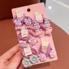 Lindo Kit de Gomas para el Cabello para Niños, Bandas para el Cabello de Bebé que No Dañan el Cabello, Cuerdas para el Cabello de Dibujos Animados para Niñas, Anillos para el Cabello del Tamaño de un Pulgar, Dulces Anillos de Toalla