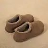 Zapatos Birkenstock Retro para Mujer Otoño Invierno Nuevo Estilo Popular Totalmente Cubiertos Con Forro Polar Cálidos Zapatos de Algodón Suela Gruesa Botas de Nieve