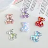 Acessórios de Resina Cartoon DIY Joias Galvanoplastia Urso Multicolorido Cola de Chantilly Grampo de Cabelo Capa de Celular Fivela de Sapato Chaveiro Pingente
