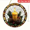 Venta Directa de Fábrica de Discos Decorativos Acrílicos Temáticos Navideños con Papá Noel, Hombre de Jengibre y su Casa de Jengibre