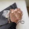 Lindo Bolso Pequeño para Mujer 2024 Nueva Moda Primavera y Verano Bolso Balde Casual Bolso con Lazo Bolso Bandolera