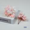 16 hortensias artificiales pintadas al óleo con tenedor, flores de color otoñal, cajas de flores, decoración de regalos con manualidades florales y materiales para hacer flores.