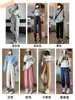 Pantalones de chándal negros con forro polar para mujer, nuevo estilo otoño/invierno 2026, corte petite, tobillo cónico, cintura alta casual, pantalones atléticos de pierna recta fluidos