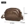 Bolso de Hombro Transfronterizo Bolso Cruzado para Mujer Retro Todo Fósforo Bolso para Madre Bolso para Teléfono Móvil Multicapa Moderno Nuevo Bolso Redondo Pequeño