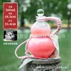 Botella de Calabaza de Vidrio Personalizada Transfronteriza de Amazon 500ml Botella Creativa Retro para Vino de Frutas con Cuerda Botella Dispensadora de Bebidas