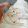 [Crema Dulce] Pulsera de Citrino Natural de Tres Círculos Multi-Tesoro, Exquisita, Moderna y la Más Fácil de Combinar, Pulsera de Cristal para Tu Novia