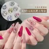 Acessórios Quadrados de Alta Qualidade para Nail Art, Popular Pilha de Diamantes K9 Sem Fundo com Acabamento Super Brilhante, Luxo Acessível Diamantes Grandes para Unhas Acessórios de Diamante