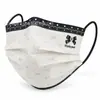 Mascarilla Protectora Desechable de Tres Capas con Estampado Color-Block Estilo Old Money, Alto Valor Estético, Favorecedora, Diseño Único, Empaquetada Individualmente