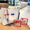 Texto acrílico criativo caractere de boa sorte cada exame será para ser Não. 1 chaveiro mochila escolar pequena pingente atacado