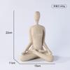 Decoração Simples Nórdica de Arenito com Personagem de Yoga Decoração Salão de Yoga Sala de Estar Sala de Jantar Estudo Decorações Criativas para Casa