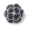 Broche de Camélia Pérola Retrô Europeu e Americano Fivela de Toalha de Seda de Metal para Mulheres com Strass Corsage Broche Grande Fofo Acessórios de Joias