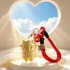 Ano do Carneiro Ouro 999 Tenha Dinheiro para Gastar Pingente Cordão Vermelho Pingente de Celular Chaveiro Pingente de Bolsa Ano Novo Criativo Pequeno Presente