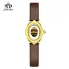 Reloj Marca Fate Love Nuevo Estilo Retro Exquisito de Nicho Reloj para Mujer Correa de Cuero Reloj de Cuarzo Reloj para Mujer