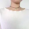Venta al por mayor de fábrica collar corto europeo y americano línea de cera colgante de aleación de zinc cadena para la clavícula collar vintage Choker