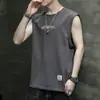 Chaleco para Hombre 2025 Verano Nuevo Estilo Coreano Camiseta sin Mangas Base Deportiva Delgado Holgado Chaleco Estudiante Chaleco