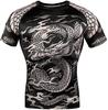 Top de boxe Muay Thai manga longa novo estilo luta esportes elástico fitness camiseta esportiva MMA pó venom camiseta