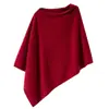 Cachecol de Cashmere Feminino Novo Outono e Inverno Estilo Preguiçoso Manto Meio-Comprimento Xale Cardigan de Tricô Top com Suéter