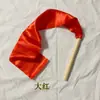 Cinta de Gimnasia para Niños de Preescolar Accesorios de Gimnasia para el Recreo con Palos de Madera Cinta Roja Accesorios de Baile