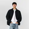 Chaqueta Vintage Vino Tinto Detroit para Hombre Estilo Americano Moda Urbana Marca Plankton Guapo Chaqueta Harrington de Solapa Cleanfit