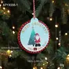 Letrero de cuenta regresiva de Navidad de madera transfronterizo, adorno colgante decorativo, reno, Papá Noel, decoración de árbol de Navidad