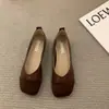 Zapatos planos para mujer, mocasines de slip-on poco profundos, nuevo estilo primavera y otoño 2025, zapatos Mary Jane de slip-on en estilo vintage