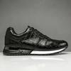 Sapatos Masculinos de Couro Genuíno com Padrão de Crocodilo, Versáteis para Esportes e Negócios, Aumentadores de Altura, Sapatos de Negócios para Outono e Inverno, Sapatos Casuais de Couro Genuíno Feitos Sob Medida e Atacado