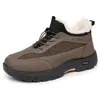 Clan Yue Invierno Nueva Llegada Zapatos de Tela del Viejo Pekín Zapatos de Algodón para Hombre Acolchados con Terciopelo Grueso Cálidos Zapatos de Algodón para Adultos Mayores Casual Deportivo