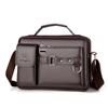 Bolso bandolera para hombre transfronterizo, bolso de hombro para negocios y para ir al trabajo, bolso de hombro para hombre de alta gama, bolso de cuero PU para hombre
