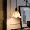 [Transfronterizo] Barra de Bar Retro de Nuevo Estilo para Mesita de Noche, Lámpara Colgante Minimalista Francesa Antigua para Vestíbulo, Lámpara Colgante Pequeña de Gama Alta para Dormitorio