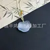 Nuevo colgante de cerradura Ruyi de piedra ojo de gato al por mayor, nuevo accesorio de cerradura Ruyi estilo chino, cadena para la clavícula de vidrio de diseño nicho