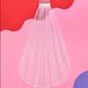 Amazon Velo Blanco Corto de Perlas de una Sola Capa Velos de Boda Transfronterizos Peine de Pelo con Perlas Simple Estilo Europeo y Americano para Novias