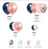 Conjunto de Guirlanda de Balão de Metal Rosa Azul Marinho da Amazon Balão Rosa Cromado Bem-vindo para Casamento de Aniversário