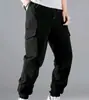 Pantalones para hombre de comercio exterior transfronterizo, talla europea, estilo americano, pantalones de trabajo cómodos, pantalones con cordón multibolsillos, pantalones casuales holgados