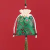 Bolsita de Sachet de Fragancia Portátil de Verano Estilo Antiguo, Cuadrada de Satén de Seda para Coche, Accesorio Hanfu, Bolsita Vacía, Bolsa de Brocado
