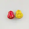 Novo Estilo Chinês Método Antigo Pingente de Cabacinha Dourada Gotejamento de Óleo Acessórios DIY Miçangas para Pulseira Colar Furo Passante Espaçadores Tridimensionais
