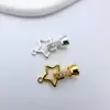 Hebilla de Acabado Estrella Simple Chapada en Oro Cobre de Alta Retención de Color Material para Pulsera Hecha a Mano, Collar, Pendientes, Accesorios de Joyería