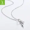 Colgante de Plata Ziyun Más Vendido Moda Europea y Americana Hada de las Flores Accesorios de Cobre Chapado en Platino para Mujer, Cuentas Delicadas para Manualidades Girly