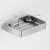 Estante de Almacenamiento de Acero Inoxidable 304 Estante de Almacenamiento para Inodoro Techo de Baño sin Taladro Estante para Jabón Estante para Inodoro