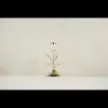 Portavelas de cristal estilo europeo transfronterizo, adorno metálico creativo de luz de vela romántica para mesa de comedor estilo americano, decoración de mesa de café para el hogar