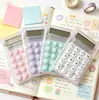 Calculadora Transparente de Alto Aspecto Estilo Ins en Colores Macaron, Calculadora Mini Portátil para Estudiantes, Oficina y Uso Financiero