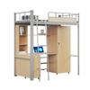 Cama Individual de Hierro Ancha 900 Guangdong Engrosada Cama Litera para Dormitorio de Estudiantes Universitarios con Escritorio Debajo Marco de Hierro Cama Individual de Hierro para Dormitorio