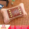 Alfombrilla Refrigerante de Bambú con Hojas de Té de Verano Almohada Almohada Dura Individual Verano Adulto Mahjong Seda Helada Ratán Fresco Dormitorio Almohada para Estudiante