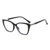 Tr8279Tr Ojo de Gato Montura Grande Espejo Plano Adelgazante para la Cara Gadget Práctico Sin Maquillaje Más Fácil de Combinar Libro Rojo Pequeño Mismo Estilo Montura de Gafas Se Puede Combinar con Gafas