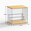 Soporte de exhibición para almacenamiento de cajas ciegas caja de almacenamiento para muñecas Matt de burbuja acrílico transparente hecho a mano vitrina con luz madera maciza