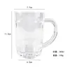 Vaso Transparente de Plástico Acrílico para Cerveza con Asa Barra Vaso de Cerveza Restaurante Bebida Taza de Té Comercial