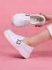 Sapatos de Enfermagem Baisita para Mulheres, Sola Macia, Respiráveis, Não Cansativos, Antiderrapantes, Resistentes ao Desgaste, Sola Grossa, Sapatos Brancos de Sola Macia, Sapatos Individuais Femininos Atacado